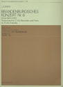 Brandenburgisches Konzert Nr.6 BWV1051 fr 2 Altblockflten und Klavier Partitur und Spielpartitur