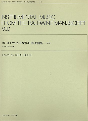 Instrumental Music from the Baldwine- Manuscript vol.1 for 2-3 recorders