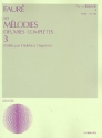 Mlodies compltes vol.3 pour chant et piano