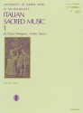 : Italian Sacred Music Vol. 1 gemischter Chor (SATB) Partitur