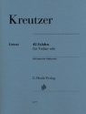 42 Et�den f�r Violine