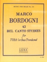 43 Bel Canto Studies for tuba (bass trombone)