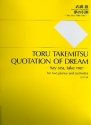 Quotation of Dream for 2 pianos and orchestra study score