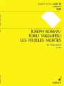 Les Feuilles mortes for string quartet score and parts