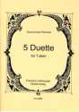 5 Duette f�r 2 Tuben Spielpartitur