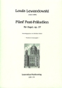 5 Fest-Pr�ludien op.37 f�r Orgel