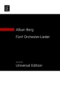 5 Orchester-Lieder op.4 f�r Gesang und Orchester Studienpartitur