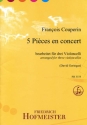 5 Pi�ces en concert f�r 3 Violoncelli Partitur und Stimmen