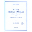 5 PIECES FACILES EN FORME DE MESSE BASSE POUR HARMONIUM OU ORGUE HERELLE, H., ED.