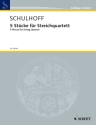5 St�cke f�r Streichquartett f�r Streichquartett Partitur und Stimmen