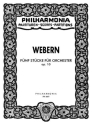 5 St�cke op.10 f�r Orchester Studienpartitur