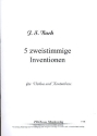 5 zweistimmige Inventionen f�r Violine und Kontrabass 2 Spielpartituren