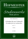 50 Studien op.7 Band 1 (Nr.1-20) f�r 2 Violoncelli Spielpartitur