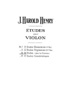 Etudes vol.3 for violin Special order