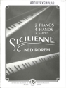 Sicilienne  for 2 pianos 4 hands 2 scores