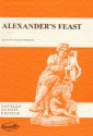 Alexander's feast for STB (or SATB) soli, mixed chorus and orchestra Vocal score