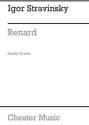 Renard for 4 voices and orchestra study score