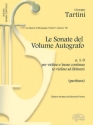 Le sonate del vol. autografo vol.19 (nos.1-9) per violino e bc o violino solo ad lib