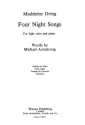 4 night songs for high voice and piano Armstrong, Michael, words