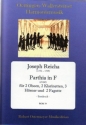 Parthia F-Dur fr 2 Oboen, 2 Klarinetten, 3 Hrner und 2 Fagotte,  Partitur und Stimmen