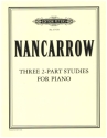 3 2-part studies for piano
