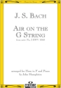 Air on the G String from The Suite BWV1068 for horn in F and piano