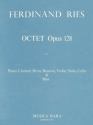 Oktett op.128 fr Klavier, Klarinette, Horn, Fagott, Violine, Viola, Violoncello und Partitur und Stimmen