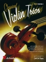 Classical violin trios (first position) score and parts with optional cello part