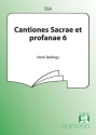 Cantiones sacrae et profanae vol.6 für Frauenchor (SSA) Partitur