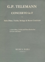 Konzert F-Dur fr Oboe, Violine, Streicher und Bc Stimmen
