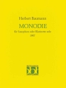 Monodie fr Saxophon (Klarinette) solo
