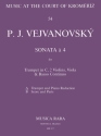 Sonata a 4 fr Trompete in C, 2 Violinen, Viola und Bc fr Trompete und Klavier