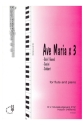 Ave Maria x 3 for flute and piano (Bach/Gounod, Caccini, Schubert)