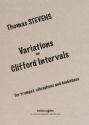 Variations on Clifford intervals for trumpet, vibraphone and doublebass, parts (1983)