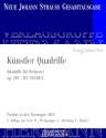 Knstler-Quadrille op.201 RV201 fr Orchester Partitur
