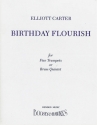 Birthday Flourish for 5 trumpets (brass quintet) 5 scores in C