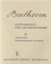 Supplemente zur Gesamtausgabe Band 9 Klavierwerke und Kammermusikwerke mit Klavier