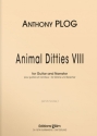 Animal Ditties 8 for guitar and narrator 2 scores