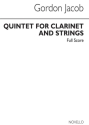 Quintet for clarinet, 2 violins, viola and cello,  score