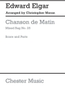 Chanson de Matin for 3-5 woodwinds score and parts archive copy