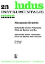 Sinfonia fr Violine, Violoncello (Viola da Gamba) und Bc