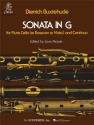 Sonata G major for flute, cello (bassoon, cello) and bc