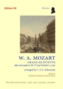 Groes Quintett nach der Serenade B-Dur Gran Partita KV361 fr Oboe, Violine, Viola, Violoncello und Klavier,  Stimmen
