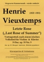 Letzte Rose F-Dur op.33,5 fr Violine und Klavier