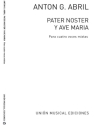 Pater Noster  und  Ave Maria fr 4 gem Stimmen a cappella, Partitur (la)