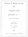 Sonate no.7 pour clarinette et piano