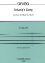 Solveig's Song for string quartet score and parts