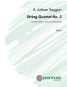 String Quartet no.2 op.35 for 2 violins, viola and violoncello score