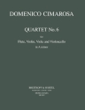 Quartett a-Moll Nr.6 fr Flte, Violine, Viola und Violoncello Stimmen