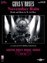Guns n' Roses: November Rain for vocal/guitar with tabulature guitar sheet music series